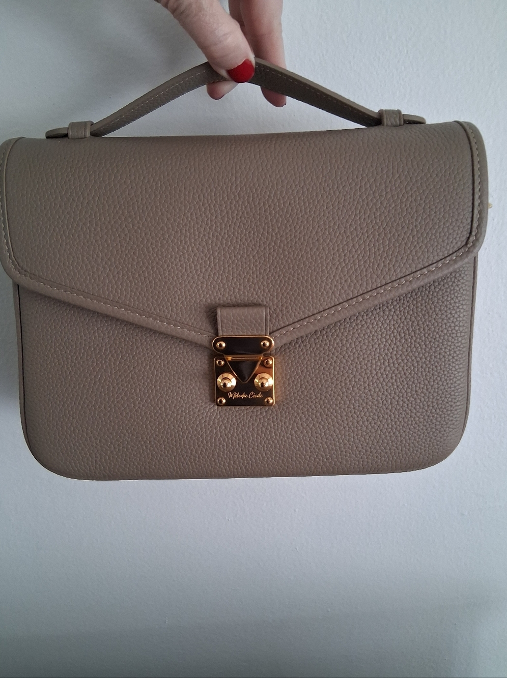 DUYP Melodie Cecile TAUPE - "Paris 15" Satchel Crossbody bag